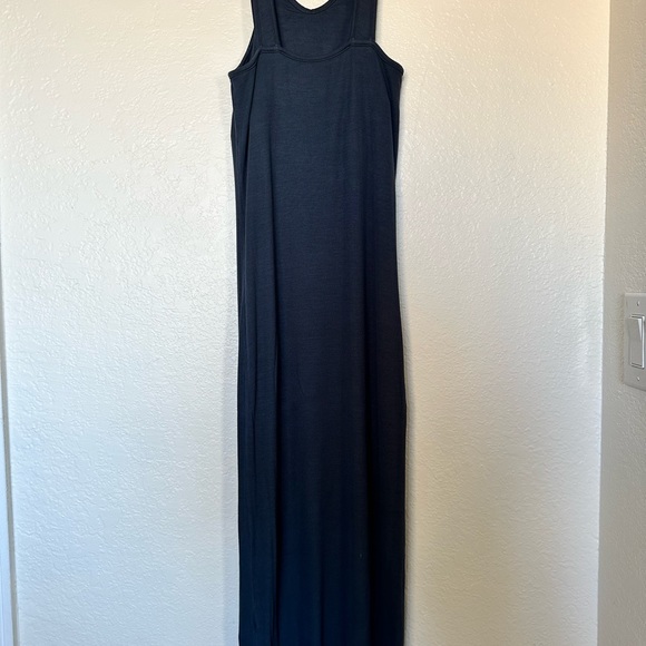 Enza Costa Ribbed Knit Tank Midi Dress Size M - Picture 3 of 8